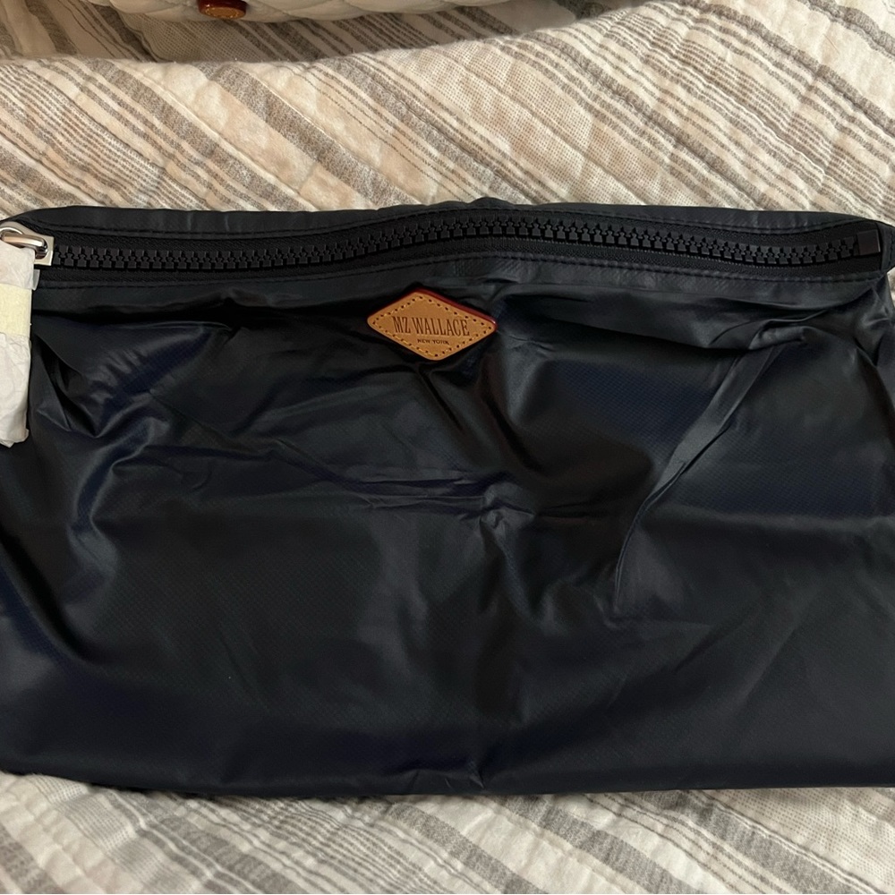 Mz Wallace medium navy pouch